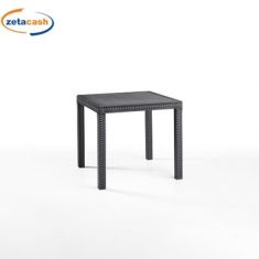 TAVOLO DALLAS TORTORA RATTAN H74X80X80CM