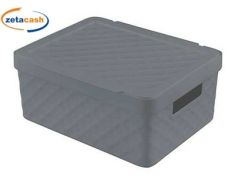 CONTENITORE IN PLASTICA GRIGIO SCURO 11 LITRI