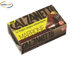 SPUGNA AUTOLUCIDANTE MARRONE CALZANETTO