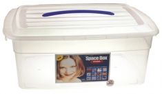 BOX BASSO IN PLASTICA CON COPERCHIO LT 13,5