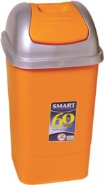 PATTUMIERA SMART CON COPERCHIO BASCULANTE LT 60