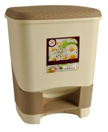 PATTUMIERA CON PEDALE E COPERCHIO RATTAN LT20