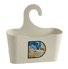 GANCIO DOCCIA LIVING IN PLASTICA, PORTA SPUGNA, PORTA OGGETT