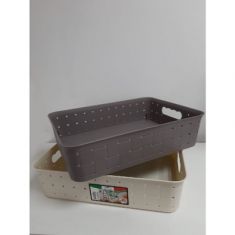 CESTA COUNTRY RETTANGOLARE BASSA CM. 37X27X H. 9,5