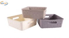 CESTA COUNTRY QUADRATA BASSA CM. 21X21X H. 8