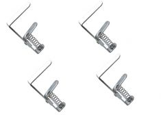 FERMA TOVAGLIE 4 PZ. CON MOLLA NICHELATA.