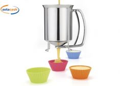 DISPENSER PER IMPASTO IN ACCIAIO INOX DIAM. 10.5 CM