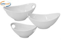 INSALATIERA OVALE 26 X 17 CM IN PORCELLANA BIANCA