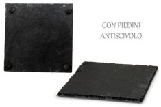 PIATTO QUADRO ARDESIA CM 30 X 30