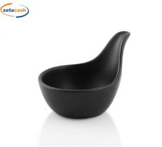 COPPETTA PORCELLANA FINGER FOOD NERA DIAM CM 7