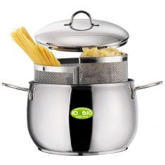 CUOCIPASTA CON 2 CESTELLI 7 LITRI CON FONDO INDUZIONE