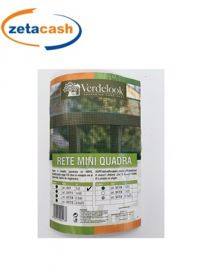 RETE MINI A MAGLIA QUADRATA VERDE 1X5 MT