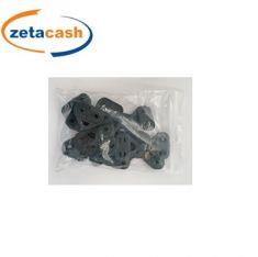 GANCI A CLIPS IN PLASTICA PER TESSUTI OMBREGGIANTI 12PEZZI