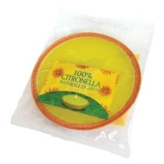 CITRONELLA CON FIAMMA ANTIVENTO IN ALLUMINIO COLORE RAME