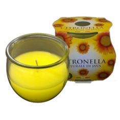 CITRONELLA DI JAVA IN BICCHIERE VETRO 120gr DURATA 25 ORE