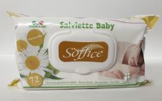 SALVIETTINE BABY ALLA CAMOMILLA 72 PEZZI