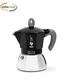 CAFFETTIERA NERA PER PIANO DI COTTURA AD INDUZIONE 6 TAZZE