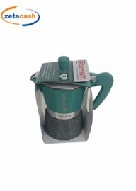 CAFFETTIERA ALLEGRA 3 TAZZE CON MANICO ANTISCOTTATURA VERDE