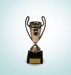 COPPA CALCIO PLASTICA ARGENTATA