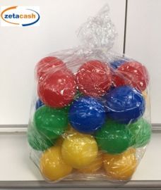 SACCA 30 PALLINE D70CM PLASTICA COLORATE