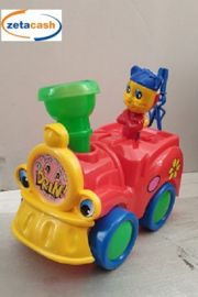 TRENINO ROSSO DRIN! CON SPIRALE GIREVOLE TRAINABILE