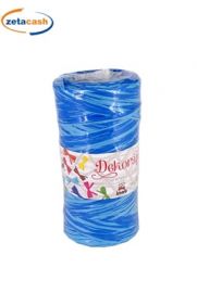 DECORAPHIA NASTRO BICOLOR TURCHESE E BLU PRUSSIA 200 METRI