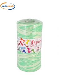 DECORAPHIA NASTRO BICOLOR ACQUA MARINA E OSSO 200 METRI