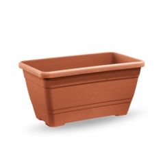 CASSETTA PRIMULA IN PLASTICA COLORE TERRACOTTA CM 28X12