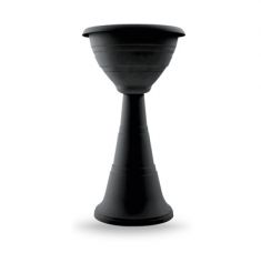 FIORIERA A COLONNA ANTRACITE H 70 CM.