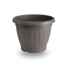 VASO FIRENZE IN PLASTICA COLORE AVANA DIAM 40 CM