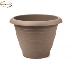 VASO CAMPANA IN PLASTICA COLORE AVANA DIAM 40