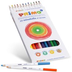 MATITE COLORATE 12 PZ. MINABELLA D. 3,8mm PRIMO