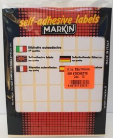 ETICHETTE 490 PZ. AUTOADESIVE BIANCHE