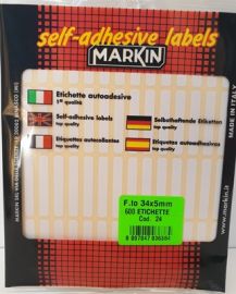 ETICHETTE 600 PZ. AUTOADESIVE BIANCHE