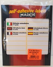 ETICHETTE 240 PZ. AUTOADESIVE BIANCHE.