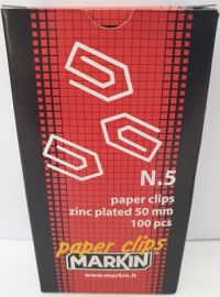 FERMAGLI ZINCATI 100 PZ. 50mm N. 5