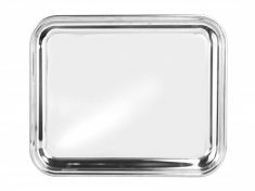 VASSOIO RETTANGOLARE ACCIAIO CM 40