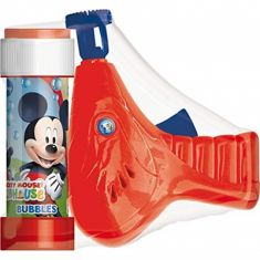 PISTOLA SPARA BOLLE DI SAPONE MICKEY CON RICARICA DA 60 ML