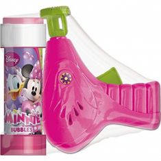 PISTOLA SPARA BOLLE DI SAPONE MINNIE CON RICARICA DA 60 ML
