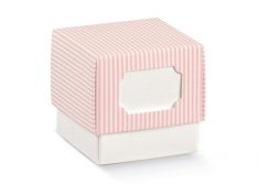 SCATOLINA ROSA CON COPERCHIO 10 PZ 5X5X5 CM