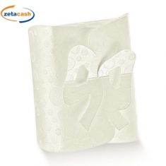 SCATOLA IN CARTONE FORMA FIOCCO AVORIO CM 24X2X60 5 PEZZI