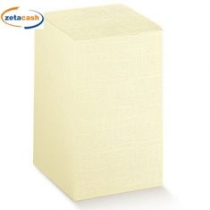 SCATOLA PIEGHEVOLE AVORIO CM 7,5X7,5XH 9 10 PEZZI