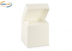SCATOLA PIEGHEVOLE PER BOMBONIERA BIANCA 10 PZ