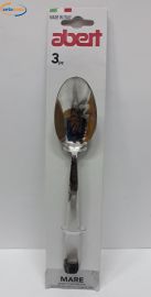 CUCCHIAIO TAVOLA IN ACCIAIO INOX 3 PEZZI ABERT