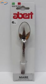 CUCCHIAINO CAFFE' IN ACCIAIO 6 PEZZI ABERT