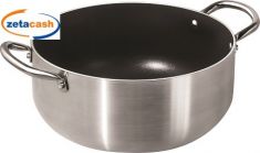 CASSERUOLA DIAM 24 PER INDUZIONE CON DUE MANICI