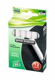 GESSI BIANCHI SCATOLA DA 12 PEZZI - DIAMETRO 9mm.