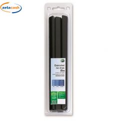 DORSINI NERI IN PVC 10 PEZZI 15mm