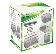 ACCESSORI SCRIVANIA 4 PZ. IN METALLO.