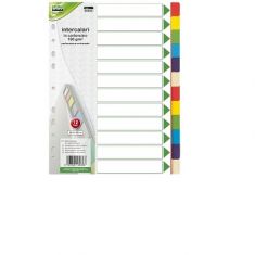 DIVISORI CARTONCINO 180 GR. A4 12 INTERNI LEBEZ